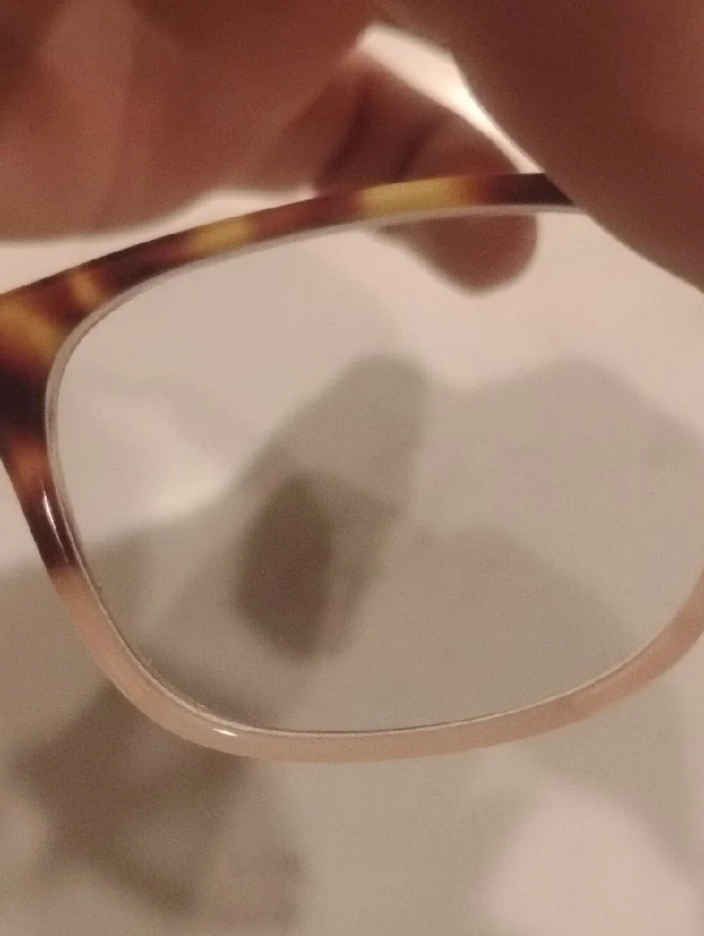 Lucky Brand Tortoiseshell Square Frame Glasses - Peach And Brown